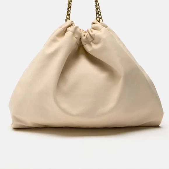 Zara Chain Strap Tote (Cream Colour) - Picture 5 of 9